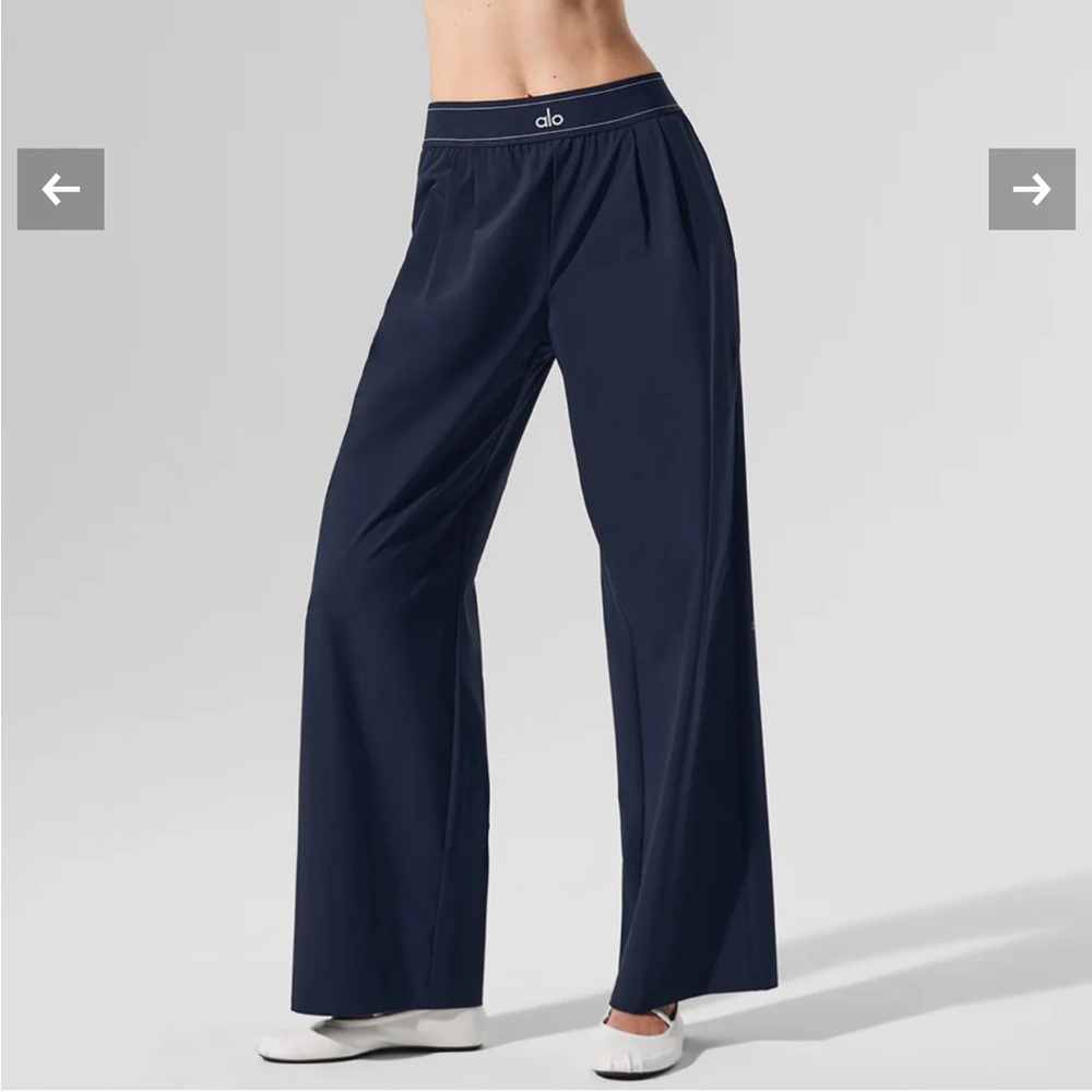 Navy ALO Yoga Suit Up Trouser (Regular)